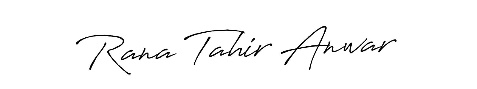 Also we have Rana Tahir Anwar name is the best signature style. Create professional handwritten signature collection using Antro_Vectra_Bolder autograph style. Rana Tahir Anwar signature style 7 images and pictures png