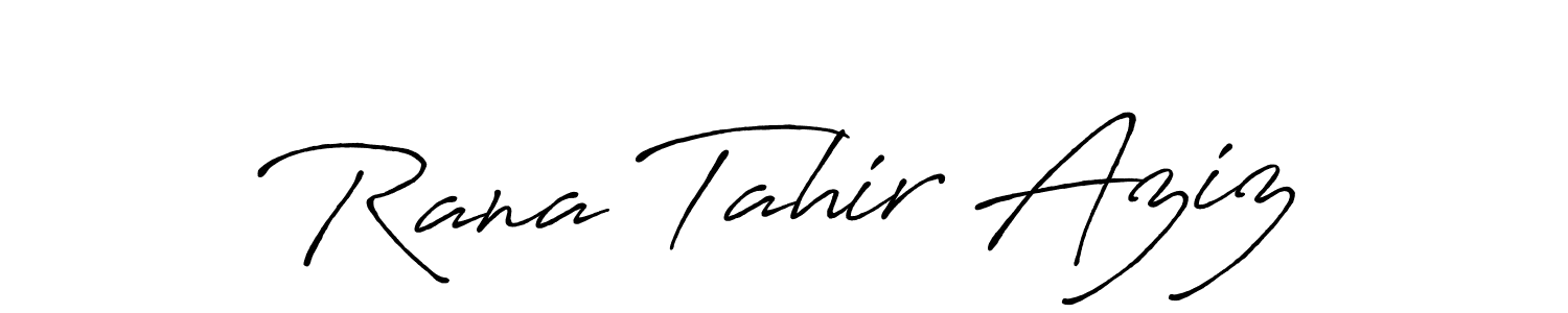 How to make Rana Tahir Aziz signature? Antro_Vectra_Bolder is a professional autograph style. Create handwritten signature for Rana Tahir Aziz name. Rana Tahir Aziz signature style 7 images and pictures png