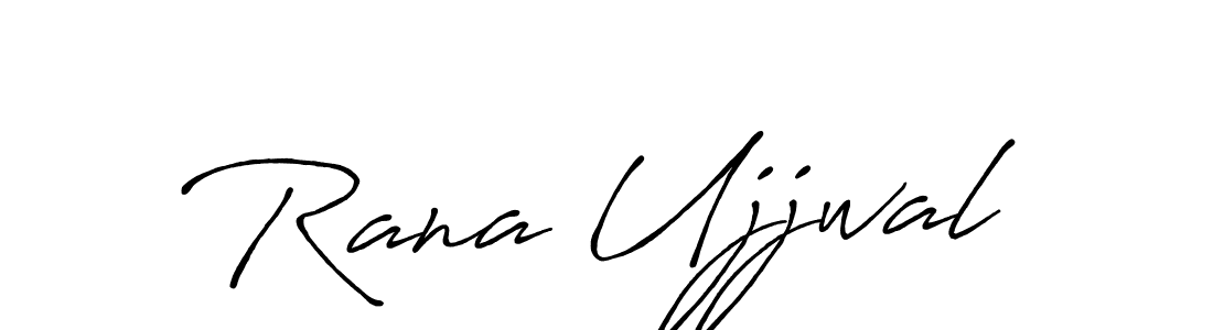 Design your own signature with our free online signature maker. With this signature software, you can create a handwritten (Antro_Vectra_Bolder) signature for name Rana Ujjwal. Rana Ujjwal signature style 7 images and pictures png