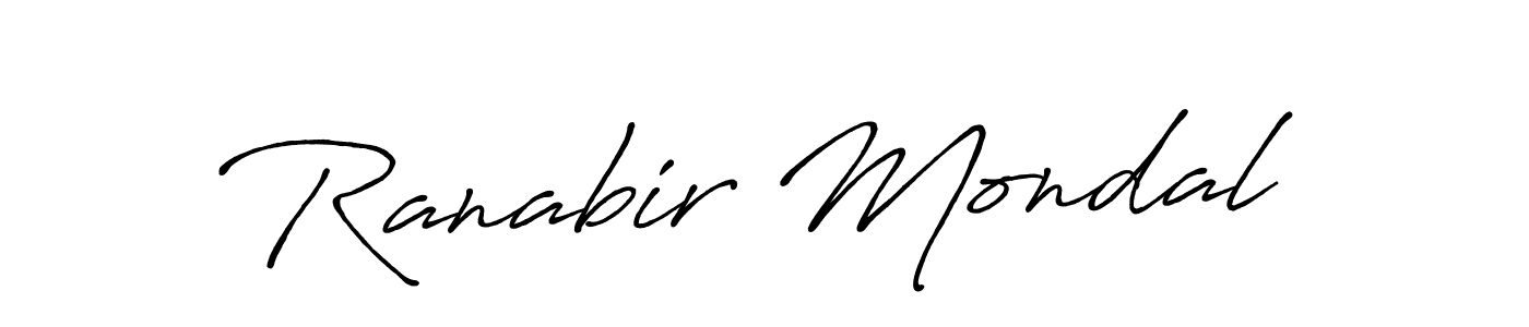 How to make Ranabir Mondal signature? Antro_Vectra_Bolder is a professional autograph style. Create handwritten signature for Ranabir Mondal name. Ranabir Mondal signature style 7 images and pictures png