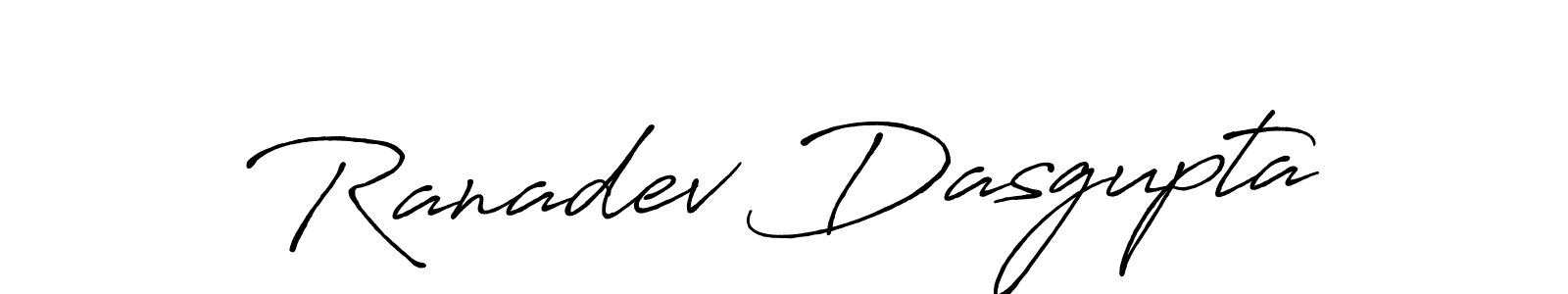 The best way (Antro_Vectra_Bolder) to make a short signature is to pick only two or three words in your name. The name Ranadev Dasgupta include a total of six letters. For converting this name. Ranadev Dasgupta signature style 7 images and pictures png