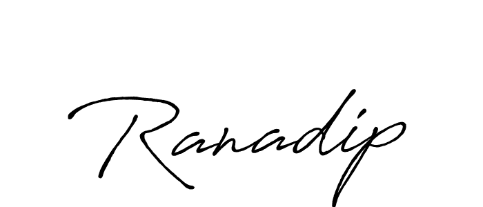 Ranadip stylish signature style. Best Handwritten Sign (Antro_Vectra_Bolder) for my name. Handwritten Signature Collection Ideas for my name Ranadip. Ranadip signature style 7 images and pictures png