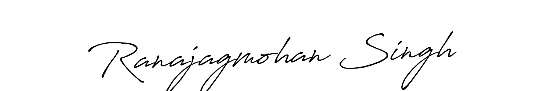 The best way (Antro_Vectra_Bolder) to make a short signature is to pick only two or three words in your name. The name Ranajagmohan Singh include a total of six letters. For converting this name. Ranajagmohan Singh signature style 7 images and pictures png