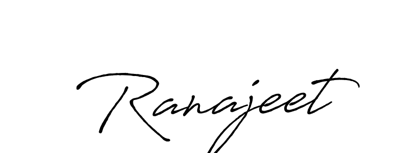 Make a beautiful signature design for name Ranajeet. With this signature (Antro_Vectra_Bolder) style, you can create a handwritten signature for free. Ranajeet signature style 7 images and pictures png