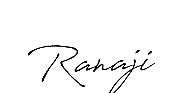 Design your own signature with our free online signature maker. With this signature software, you can create a handwritten (Antro_Vectra_Bolder) signature for name Ranaji. Ranaji signature style 7 images and pictures png