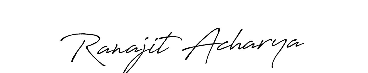Make a short Ranajit Acharya signature style. Manage your documents anywhere anytime using Antro_Vectra_Bolder. Create and add eSignatures, submit forms, share and send files easily. Ranajit Acharya signature style 7 images and pictures png