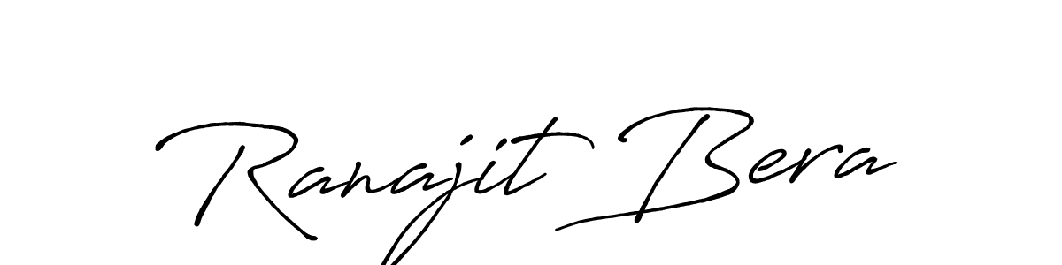 Make a beautiful signature design for name Ranajit Bera. With this signature (Antro_Vectra_Bolder) style, you can create a handwritten signature for free. Ranajit Bera signature style 7 images and pictures png