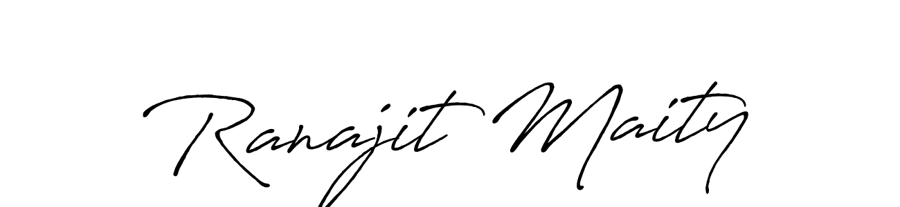 Make a short Ranajit Maity signature style. Manage your documents anywhere anytime using Antro_Vectra_Bolder. Create and add eSignatures, submit forms, share and send files easily. Ranajit Maity signature style 7 images and pictures png