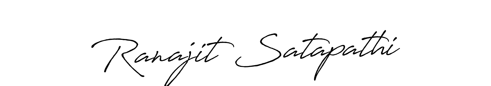 Make a beautiful signature design for name Ranajit Satapathi. With this signature (Antro_Vectra_Bolder) style, you can create a handwritten signature for free. Ranajit Satapathi signature style 7 images and pictures png