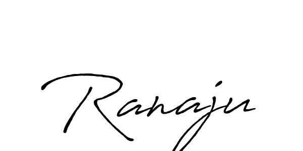 Make a beautiful signature design for name Ranaju. With this signature (Antro_Vectra_Bolder) style, you can create a handwritten signature for free. Ranaju signature style 7 images and pictures png