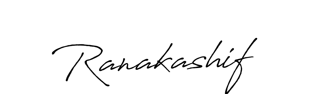 Use a signature maker to create a handwritten signature online. With this signature software, you can design (Antro_Vectra_Bolder) your own signature for name Ranakashif. Ranakashif signature style 7 images and pictures png