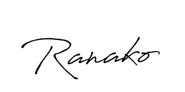 if you are searching for the best signature style for your name Ranako. so please give up your signature search. here we have designed multiple signature styles  using Antro_Vectra_Bolder. Ranako signature style 7 images and pictures png