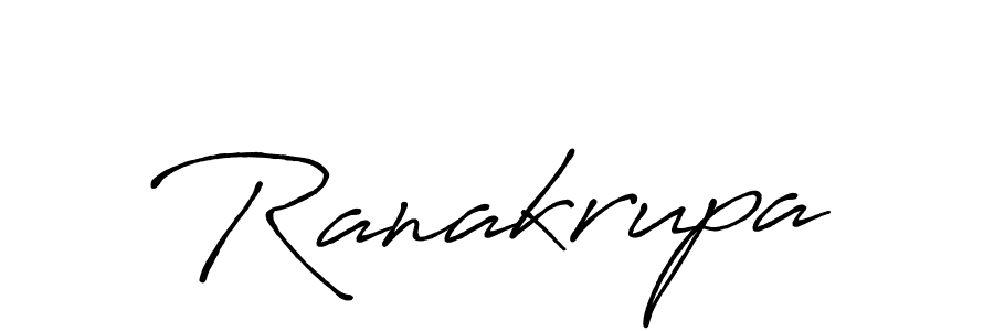 Create a beautiful signature design for name Ranakrupa. With this signature (Antro_Vectra_Bolder) fonts, you can make a handwritten signature for free. Ranakrupa signature style 7 images and pictures png