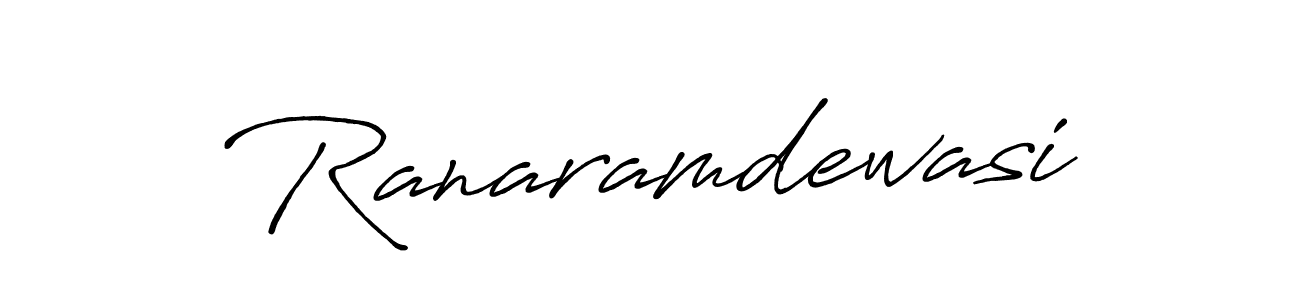 Make a beautiful signature design for name Ranaramdewasi. With this signature (Antro_Vectra_Bolder) style, you can create a handwritten signature for free. Ranaramdewasi signature style 7 images and pictures png