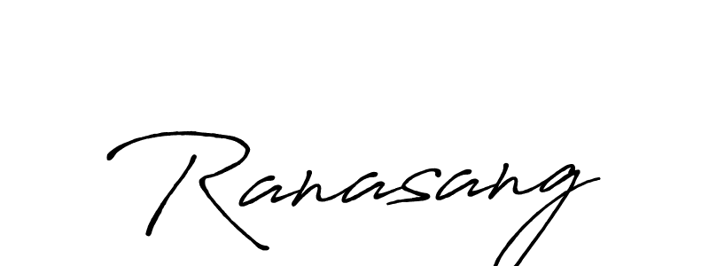 Design your own signature with our free online signature maker. With this signature software, you can create a handwritten (Antro_Vectra_Bolder) signature for name Ranasang. Ranasang signature style 7 images and pictures png
