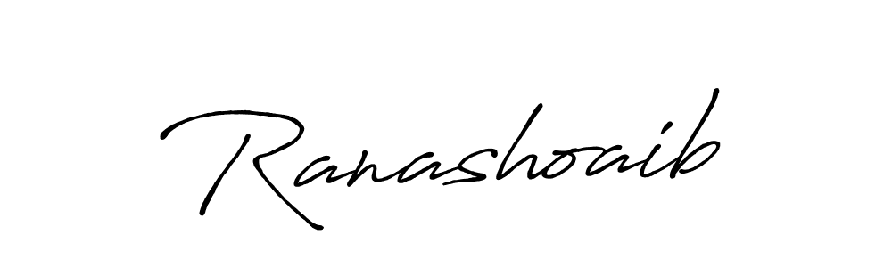 Make a beautiful signature design for name Ranashoaib. With this signature (Antro_Vectra_Bolder) style, you can create a handwritten signature for free. Ranashoaib signature style 7 images and pictures png