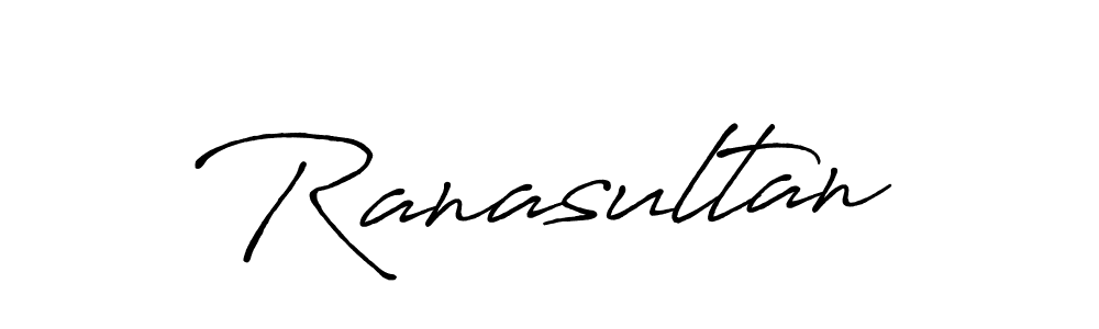 How to make Ranasultan name signature. Use Antro_Vectra_Bolder style for creating short signs online. This is the latest handwritten sign. Ranasultan signature style 7 images and pictures png