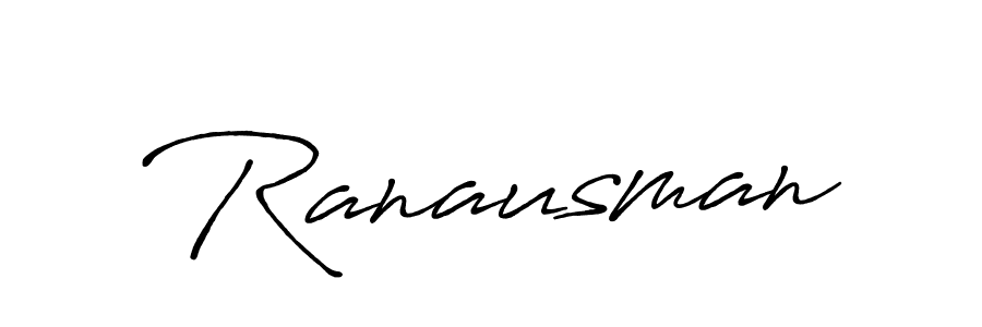 Make a beautiful signature design for name Ranausman. With this signature (Antro_Vectra_Bolder) style, you can create a handwritten signature for free. Ranausman signature style 7 images and pictures png