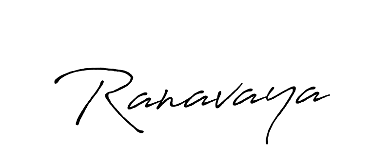 Use a signature maker to create a handwritten signature online. With this signature software, you can design (Antro_Vectra_Bolder) your own signature for name Ranavaya. Ranavaya signature style 7 images and pictures png