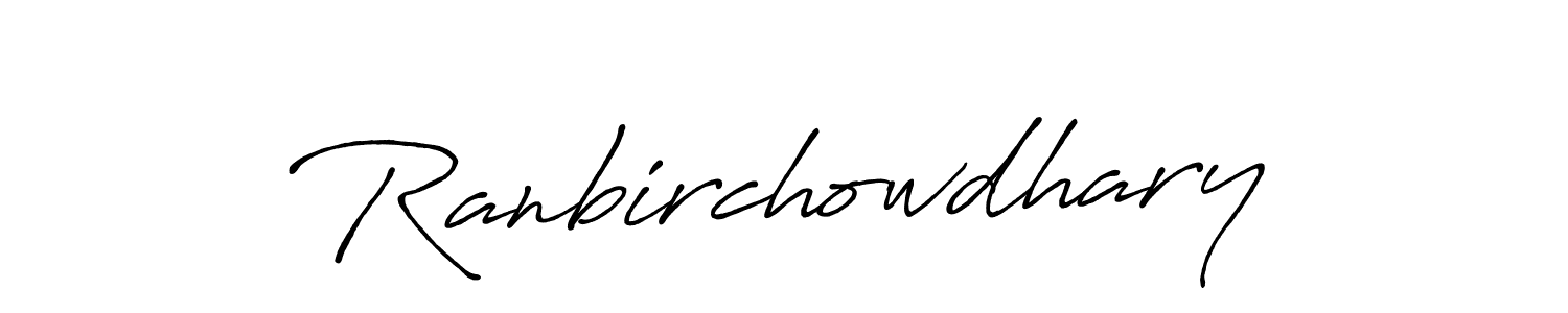 How to Draw Ranbirchowdhary signature style? Antro_Vectra_Bolder is a latest design signature styles for name Ranbirchowdhary. Ranbirchowdhary signature style 7 images and pictures png