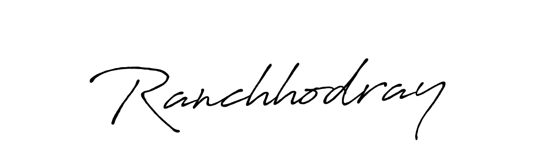 Also You can easily find your signature by using the search form. We will create Ranchhodray name handwritten signature images for you free of cost using Antro_Vectra_Bolder sign style. Ranchhodray signature style 7 images and pictures png