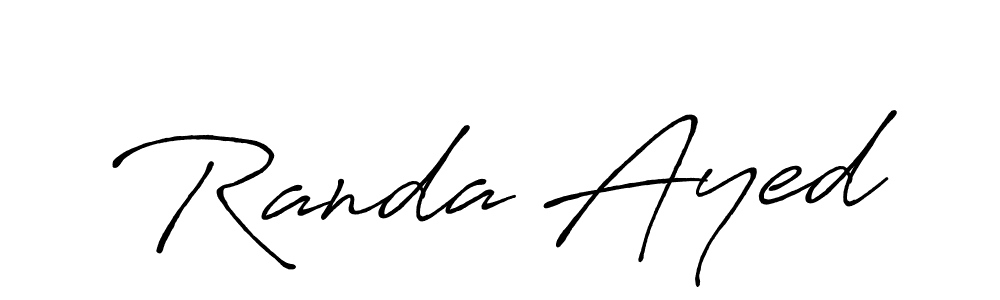 How to make Randa Ayed signature? Antro_Vectra_Bolder is a professional autograph style. Create handwritten signature for Randa Ayed name. Randa Ayed signature style 7 images and pictures png