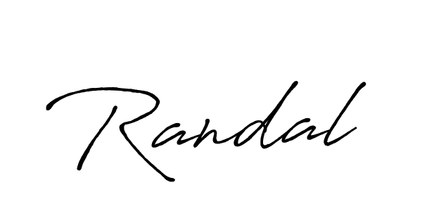 Design your own signature with our free online signature maker. With this signature software, you can create a handwritten (Antro_Vectra_Bolder) signature for name Randal. Randal signature style 7 images and pictures png