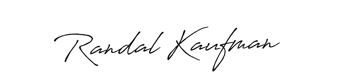 How to make Randal Kaufman name signature. Use Antro_Vectra_Bolder style for creating short signs online. This is the latest handwritten sign. Randal Kaufman signature style 7 images and pictures png