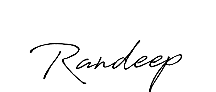 Design your own signature with our free online signature maker. With this signature software, you can create a handwritten (Antro_Vectra_Bolder) signature for name Randeep. Randeep signature style 7 images and pictures png