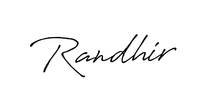 Also You can easily find your signature by using the search form. We will create Randhir name handwritten signature images for you free of cost using Antro_Vectra_Bolder sign style. Randhir signature style 7 images and pictures png