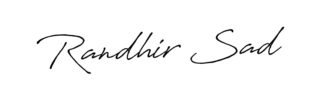 Here are the top 10 professional signature styles for the name Randhir Sad. These are the best autograph styles you can use for your name. Randhir Sad signature style 7 images and pictures png