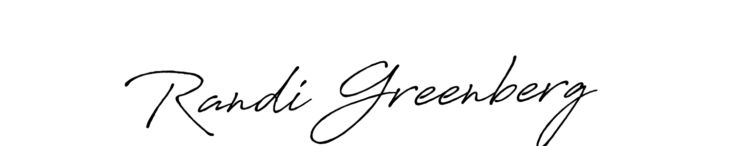 Randi Greenberg stylish signature style. Best Handwritten Sign (Antro_Vectra_Bolder) for my name. Handwritten Signature Collection Ideas for my name Randi Greenberg. Randi Greenberg signature style 7 images and pictures png