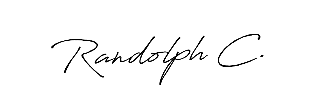 Make a beautiful signature design for name Randolph C.. Use this online signature maker to create a handwritten signature for free. Randolph C. signature style 7 images and pictures png