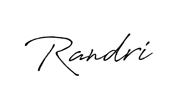 Randri stylish signature style. Best Handwritten Sign (Antro_Vectra_Bolder) for my name. Handwritten Signature Collection Ideas for my name Randri. Randri signature style 7 images and pictures png