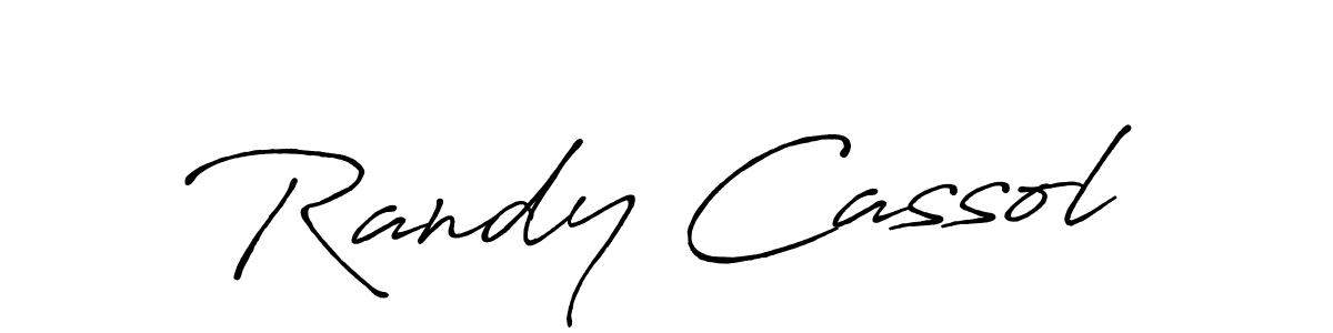 Create a beautiful signature design for name Randy Cassol. With this signature (Antro_Vectra_Bolder) fonts, you can make a handwritten signature for free. Randy Cassol signature style 7 images and pictures png