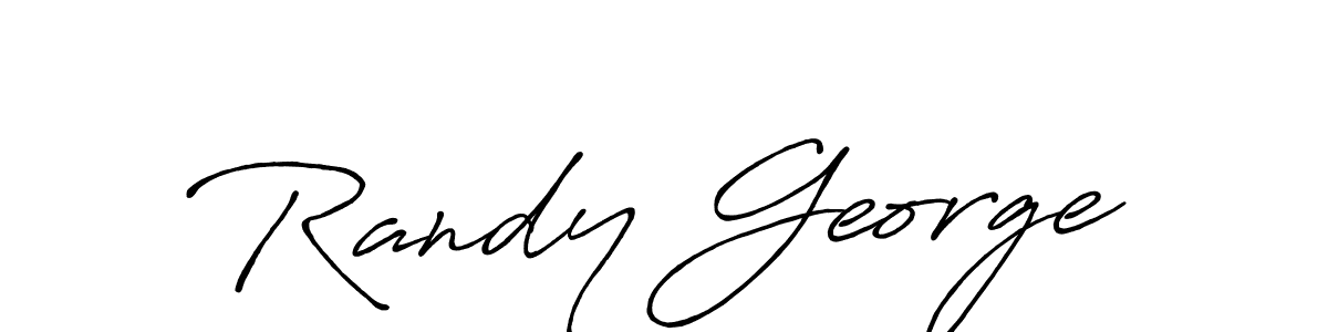 Make a beautiful signature design for name Randy George. With this signature (Antro_Vectra_Bolder) style, you can create a handwritten signature for free. Randy George signature style 7 images and pictures png