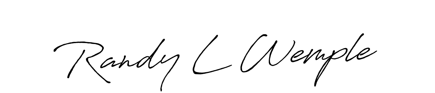 Make a beautiful signature design for name Randy L Wemple. Use this online signature maker to create a handwritten signature for free. Randy L Wemple signature style 7 images and pictures png