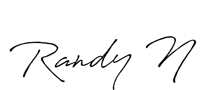 Design your own signature with our free online signature maker. With this signature software, you can create a handwritten (Antro_Vectra_Bolder) signature for name Randy N. Randy N signature style 7 images and pictures png