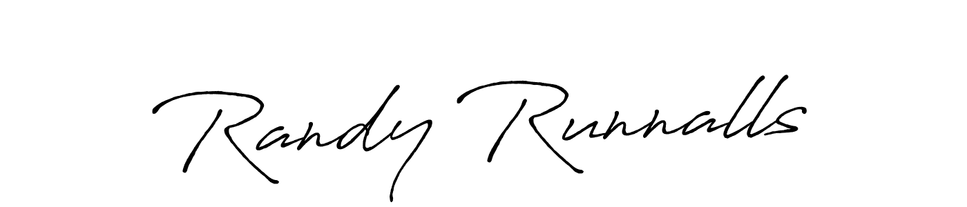 It looks lik you need a new signature style for name Randy Runnalls. Design unique handwritten (Antro_Vectra_Bolder) signature with our free signature maker in just a few clicks. Randy Runnalls signature style 7 images and pictures png