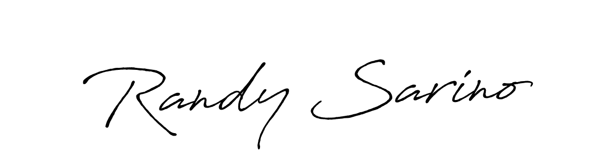 How to make Randy Sarino name signature. Use Antro_Vectra_Bolder style for creating short signs online. This is the latest handwritten sign. Randy Sarino signature style 7 images and pictures png