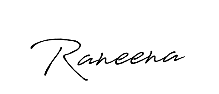 How to make Raneena name signature. Use Antro_Vectra_Bolder style for creating short signs online. This is the latest handwritten sign. Raneena signature style 7 images and pictures png