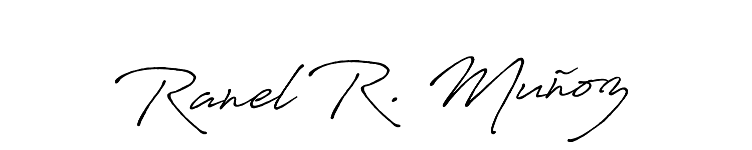 Once you've used our free online signature maker to create your best signature Antro_Vectra_Bolder style, it's time to enjoy all of the benefits that Ranel R. Muñoz name signing documents. Ranel R. Muñoz signature style 7 images and pictures png