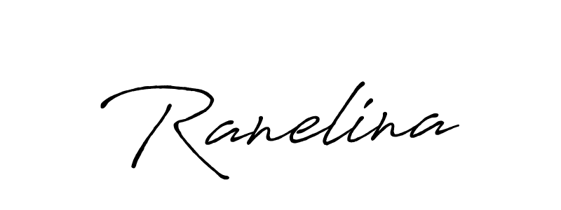 Design your own signature with our free online signature maker. With this signature software, you can create a handwritten (Antro_Vectra_Bolder) signature for name Ranelina. Ranelina signature style 7 images and pictures png