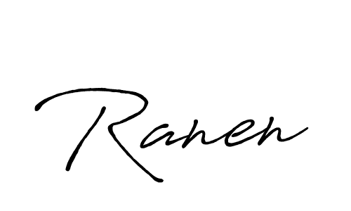 if you are searching for the best signature style for your name Ranen. so please give up your signature search. here we have designed multiple signature styles  using Antro_Vectra_Bolder. Ranen signature style 7 images and pictures png