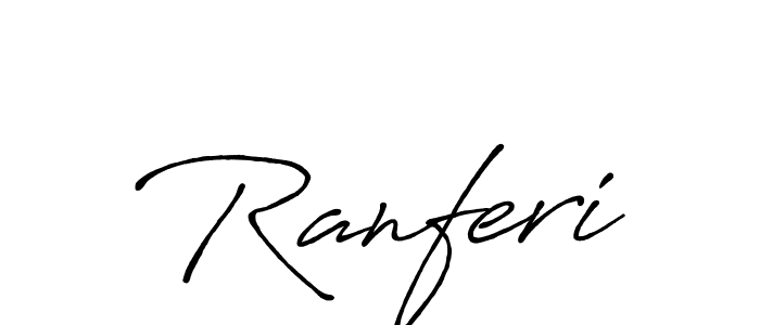 if you are searching for the best signature style for your name Ranferi. so please give up your signature search. here we have designed multiple signature styles  using Antro_Vectra_Bolder. Ranferi signature style 7 images and pictures png