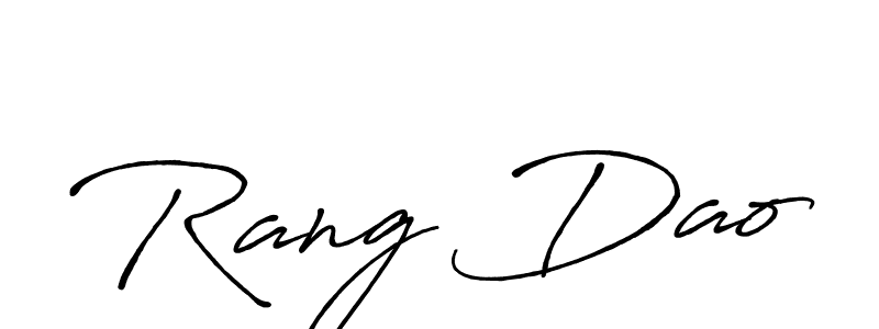 How to make Rang Dao signature? Antro_Vectra_Bolder is a professional autograph style. Create handwritten signature for Rang Dao name. Rang Dao signature style 7 images and pictures png
