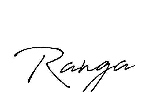 Ranga stylish signature style. Best Handwritten Sign (Antro_Vectra_Bolder) for my name. Handwritten Signature Collection Ideas for my name Ranga. Ranga signature style 7 images and pictures png