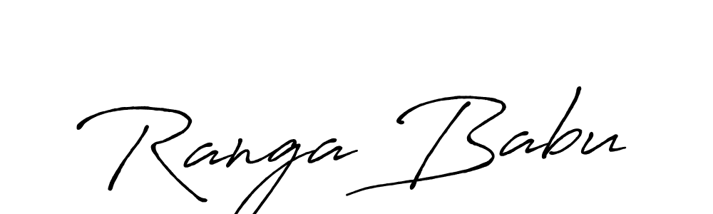 Design your own signature with our free online signature maker. With this signature software, you can create a handwritten (Antro_Vectra_Bolder) signature for name Ranga Babu. Ranga Babu signature style 7 images and pictures png