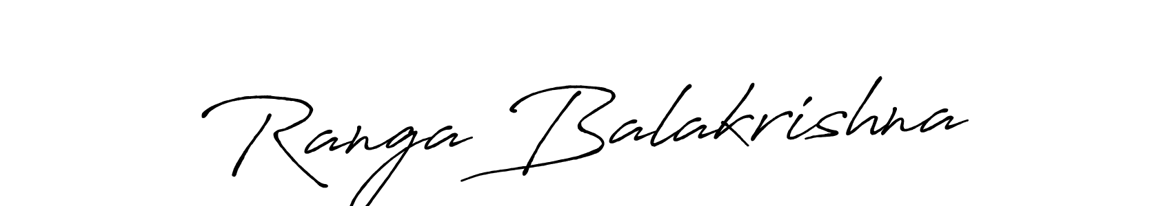 Use a signature maker to create a handwritten signature online. With this signature software, you can design (Antro_Vectra_Bolder) your own signature for name Ranga Balakrishna. Ranga Balakrishna signature style 7 images and pictures png