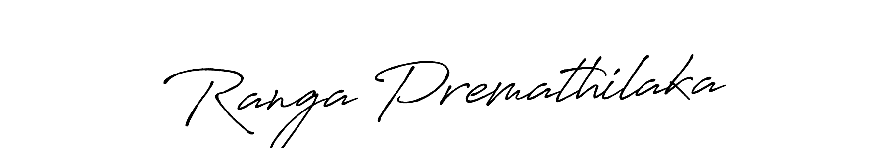 How to make Ranga Premathilaka name signature. Use Antro_Vectra_Bolder style for creating short signs online. This is the latest handwritten sign. Ranga Premathilaka signature style 7 images and pictures png